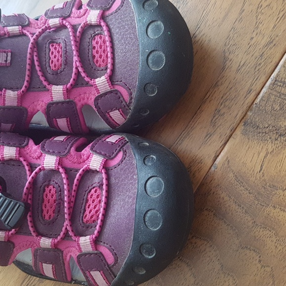 Kamik Crab Pink Purple Black Kids Girls Close-Toe Sandals Size 3 - Picture 3 of 14